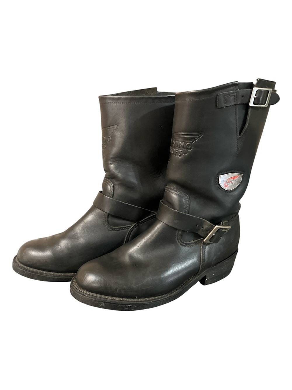 Red Wing Men's 10.5 Engineer Black Leather Boots